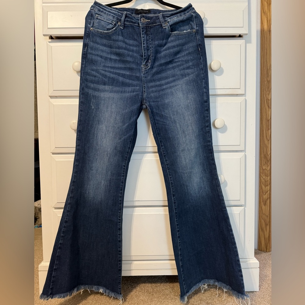 Risen High Rise Dark Flare Jeans 13/31